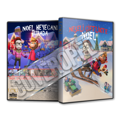 Neşeli Çiftlikte Noel - Jul Pa Kutoppen - 2020 Türkçe Dvd Cover Tasarımı